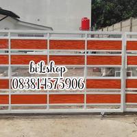Gambar pagar minimalis . tralis . pintu kasa . kanopi . railing dari Bilshop Las Kota Bekasi 3 Tokopedia