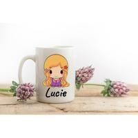 Gambar Mug Lucu Animasi Chibi Cute Princess Custom Nama dari SANKU x MATOOS Kab. Bandung 3 Tokopedia