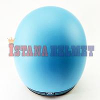 Gambar HELM BATOK JPN MODEL RETRO ARC PASTEL BLUE DOFF dari ISTANA HELMET Kota Bandung 4 Tokopedia