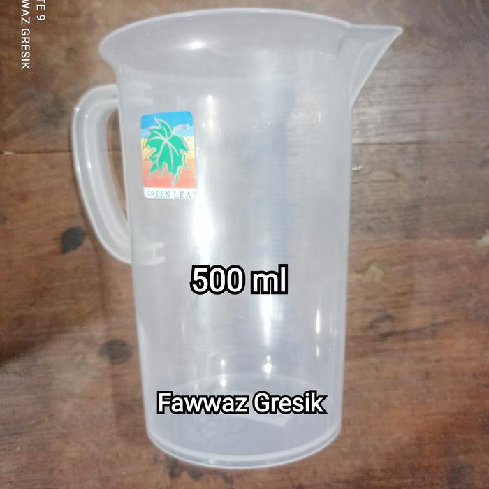 Gambar Green Leaf Gelas Ukur / Takaran Scarlett 0,5 Liter GELAS TAKAR 500 ml dari Fawwaz Plastik Bahan Kue Kab. Gresik Tokopedia
