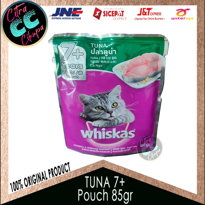 Gambar Makanan kucing Whiskas pouch 80gr 1Dus @24pc All Varian ( EKSPEDISI ) dari Citra Cikupa Kab. Tangerang 5 Tokopedia