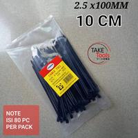 Gambar Kabel Tis / Cable Ties PANDA 2.5X100 MM / 10 CM HITAM / BLACK dari TAKE TOOLS Kota Administrasi Jakarta Pusat 1 Tokopedia