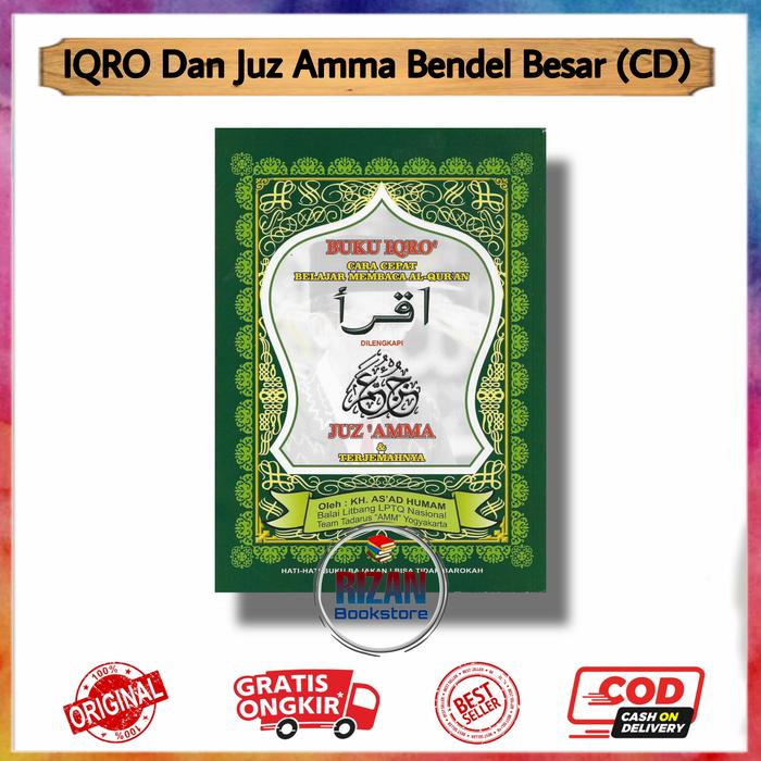 Gambar [AMM] IQRO Juz Amma Bendel BESAR Original Kertas CD/Buram dari Rizan Bookstore Kota Surabaya Tokopedia