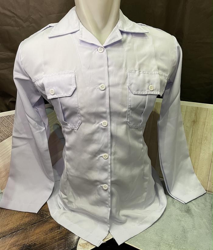 Gambar Kemeja Panjang Jayaraya PNS - Baju PDL Putih PDL Putih Twist Cewe Pls dari Toko Alip II Kota Administrasi Jakarta Pusat Tokopedia