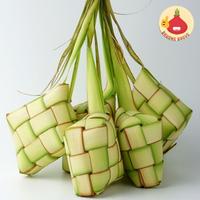 Gambar Kulit Ketupat/Ketupat Kosong/Ketupat isi 10pcs - Bawangbagus dari BawangBagus Kota Tangerang 2 Tokopedia