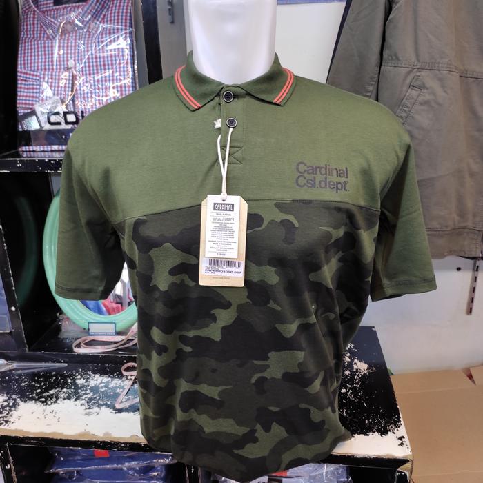Gambar CARDINAL Original Kaos Kerah Katun Hijau EAPAR205 dari Toko Cardinal Jeans Kota Surabaya Tokopedia