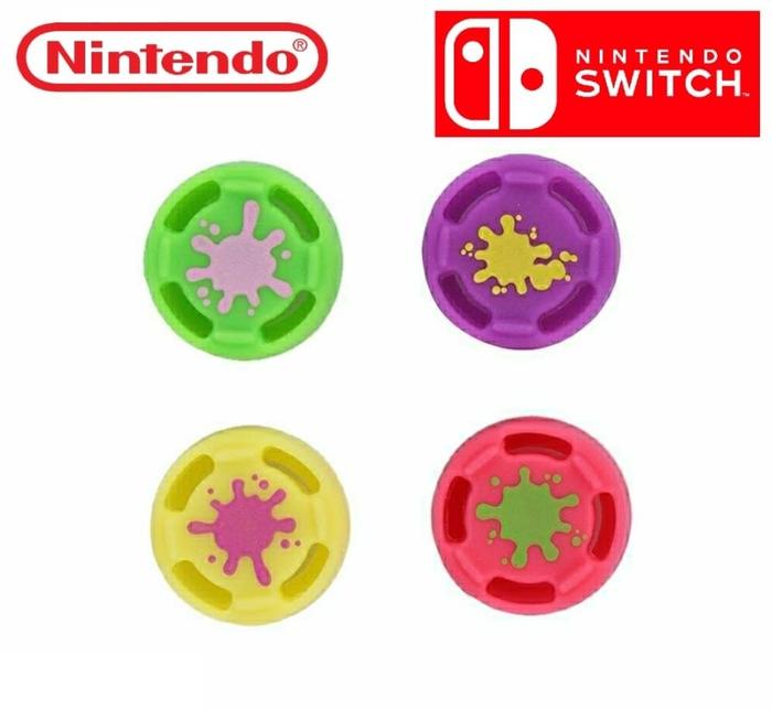 Gambar Thumb Grip Analog Cap Joy Con Joycon Nintendo Switch Splatoon HORI CN dari waroengame M2SQ Kota Administrasi Jakarta Utara Tokopedia