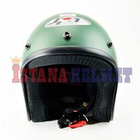Gambar HELM BATOK JPN MODEL RETRO ARC NEW GREEN DOFF dari ISTANA HELMET Kota Bandung 2 Tokopedia