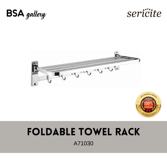 Gambar RAK HANDUK LIPAT SERICITE / GANTUNGAN HANDUK + KAPSTOCK / TOWEL RACK dari BSA Gallery Cimahi Kota Cimahi Tokopedia