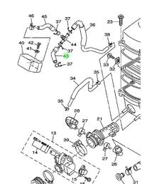 Gambar 3C1-E4881-00 selang ais hawa pendek vixion lama ori ygp dari J.Y PARTS SHOP Kab. Tangerang 3 Tokopedia