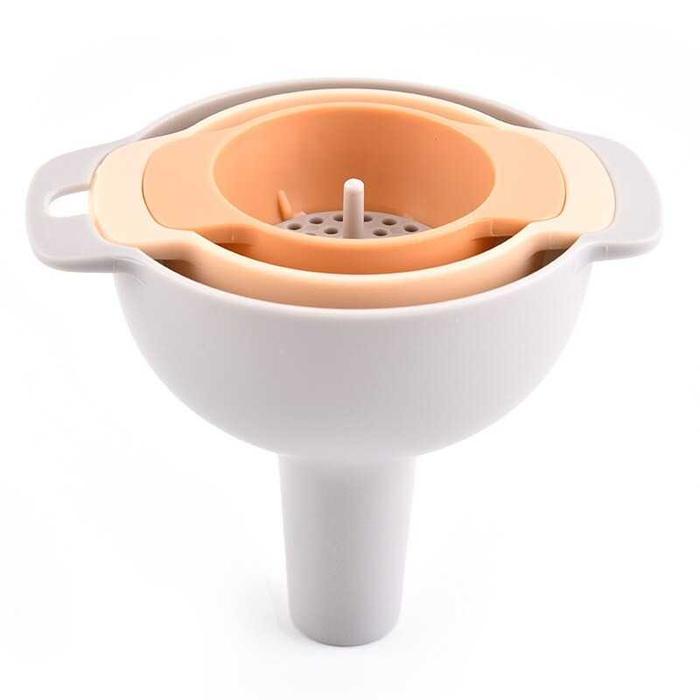 Gambar Corong Saringan Minyak Minuman Multifungsi 5 in 1 Funnel Set Plastic dari Maslinda Store Kota Administrasi Jakarta Barat Tokopedia