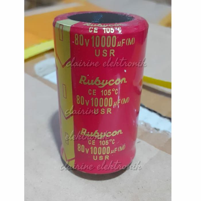 Gambar elco rubycon 10000uf 80v dari Clairine Elektronik Kota Administrasi Jakarta Utara Tokopedia
