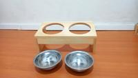 Gambar Pet Bowl / Tempat makan hewan peliharaan / wooden Rack dari wodca homedecor Kab. Klaten 5 Tokopedia
