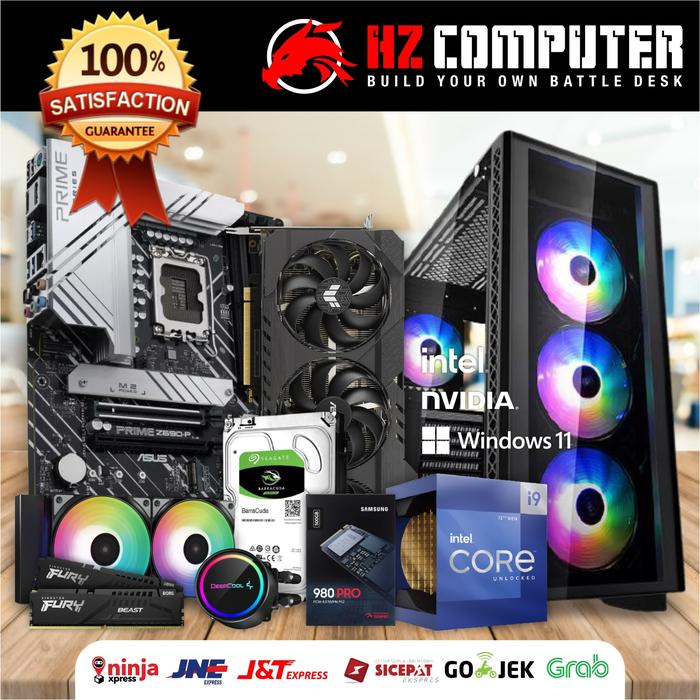 Gambar PC Gaming - Intel Core i9 12900K - RTX 3080 Ti 12GB - RAM 32GB DDR5 dari HZ Computer Kota Bandung Tokopedia