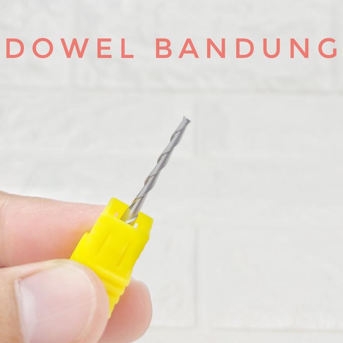 Gambar End Mill 2 Flute SPIRAL FLATNOSE 2 mm Endmill Carbide CNC Router Bit dari DOWEL BANDUNG Kota Bandung Tokopedia