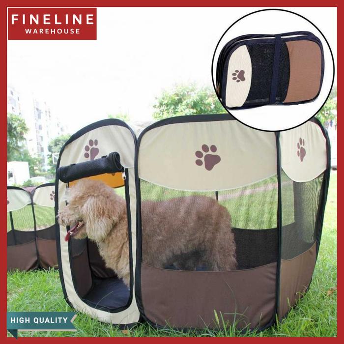 Gambar Kandang Kucing Anjing Hewan Tenda Lipat Portable Folding Pet Cage Tent dari FineLine Warehouse Kota Administrasi Jakarta Barat Tokopedia