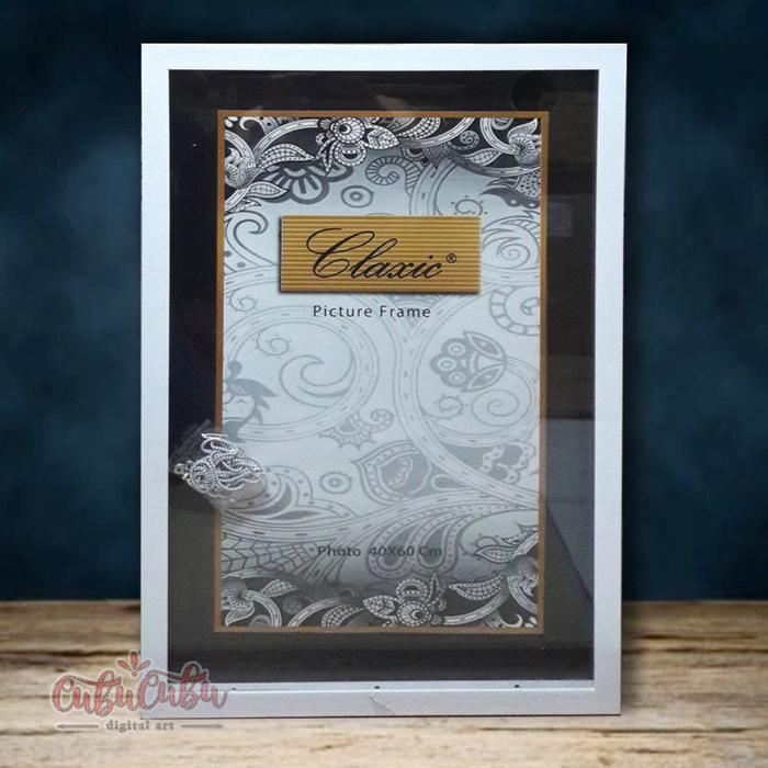 Gambar Bingkai Foto 40x60 16R A2 Frame Pigura Minimalis Putih Hitam dari Cubucubu.id Kota Depok 5 Tokopedia
