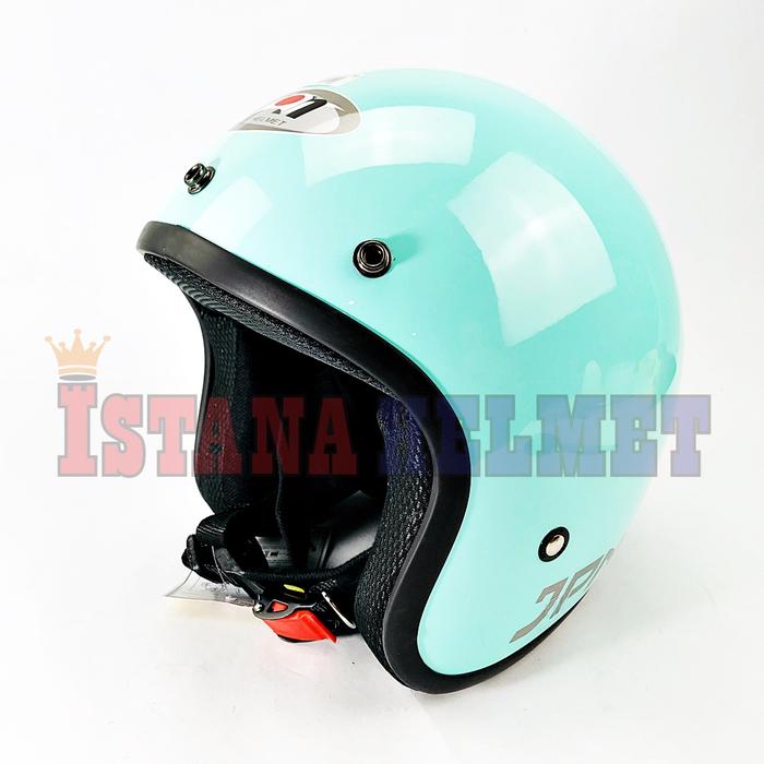Gambar HELM BATOK JPN MODEL RETRO ARC PASTEL TOSCA dari ISTANA HELMET Kota Bandung Tokopedia