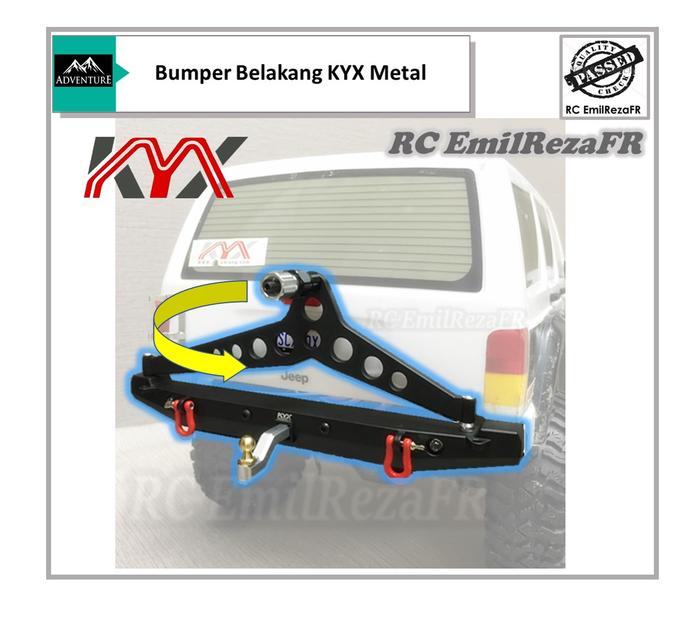 Gambar KYX Bumper Belakang Metal RC Car 1/10 Axial SCX10 RGT FS dari Zeee Energy Indonesia Kota Bekasi Tokopedia