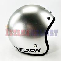 Gambar HELM BATOK JPN MODEL RETRO ARC SILVER dari ISTANA HELMET Kota Bandung 5 Tokopedia