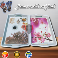 Gambar NAMPAN SAJI MELAMIN CANTIK 33X23CM /PENYAJI MAKANAN DAN MINUMAN dari NO.ONE.STORE Kota Tangerang 4 Tokopedia