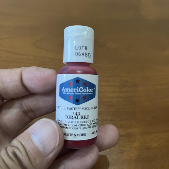 Gambar Americolor Coral Red 0.75oz 21 Gr red merah dari Sukasari Baking Kota Administrasi Jakarta Barat Tokopedia