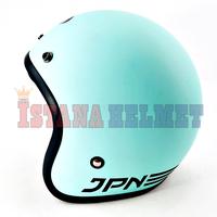 Gambar HELM BATOK JPN MODEL RETRO ARC PASTEL TOSCA DOFF dari ISTANA HELMET Kota Bandung 3 Tokopedia