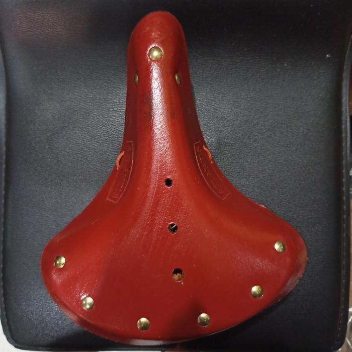 Gambar Saddle sadel sepeda onthel atlantis model kulit dari YATNO'S BIKE Kota Bekasi Tokopedia
