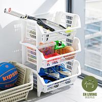 Gambar EN LIVING Stackable Storage Basket WHITE / Keranjang Basket Serbaguna - STORAGE BASKET dari EN LIVING Kota Bandung 2 Tokopedia