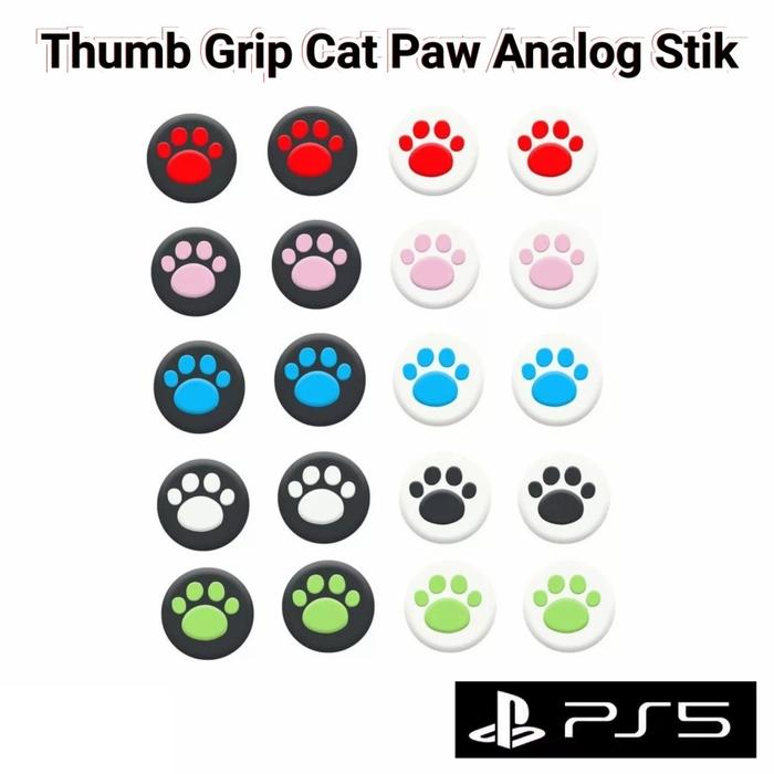Gambar Cat Paw Thumb Grip Karet Silicone Tombol Analog Stik PS3 PS4 PS5 Xbox dari waroengame M2SQ Kota Administrasi Jakarta Utara Tokopedia