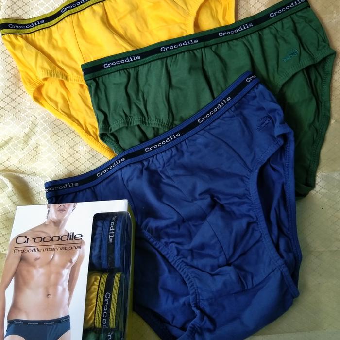 Gambar Celana dalam pria bahan katun isi 3pcs merek crocodile size m l xl dari jojoana Kota Administrasi Jakarta Barat Tokopedia