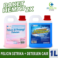 Gambar Combo Laundry Deterjen Laundry + Pelicin Pewangi Harum Cherry Blossom PREMIUM 1 Liter dari JKHealthStore Kota Administrasi Jakarta Barat 1 Tokopedia