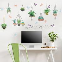 Gambar WALL STICKER STIKER DINDING SK9329 MUCH HANGING POTS POT GANTUNG LUCU dari DIO46 Kab. Gunungkidul 3 Tokopedia