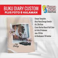 Gambar BUKU DIARY CUSTOM - BUKU HARIAN - JURNAL NOTEBOOK - FOTO 8 HALAMAN dari Gunajaya Printing Kab. Bandung Barat 1 Tokopedia