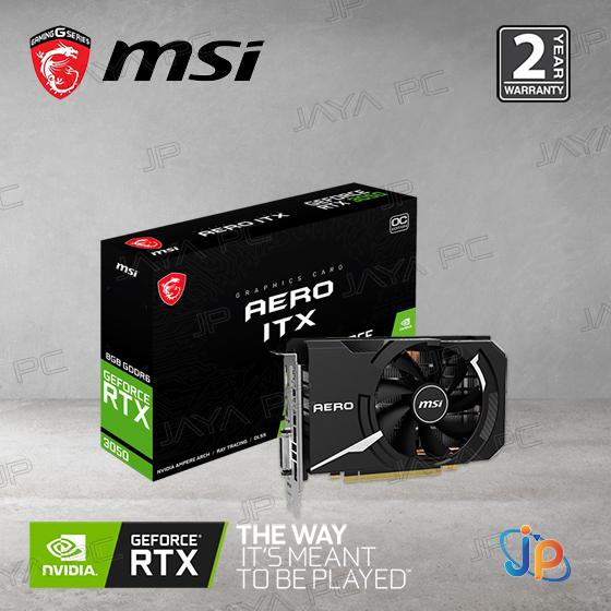 Gambar VGA MSI Geforce RTX 3050 Aero ITX OC 8GB - 8 GB DDR6 dari Jaya PC Kota Administrasi Jakarta Pusat Tokopedia