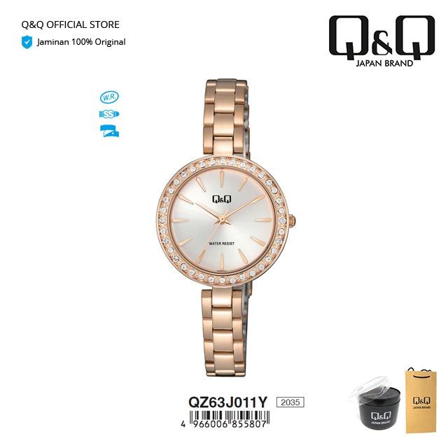 Gambar Q&Q QnQ QQ Original Jam Tangan Wanita Analog Stainless - QZ63 QZ63J dari Q&Q Official Store Kota Surabaya Tokopedia