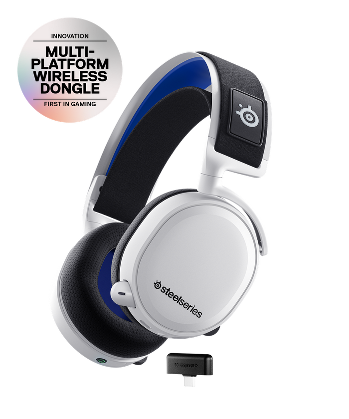 Gambar Headset - SteelSeries Arctis 7P+ White Wireless Gaming 7P Plus dari Redcomp Kota Administrasi Jakarta Pusat Tokopedia