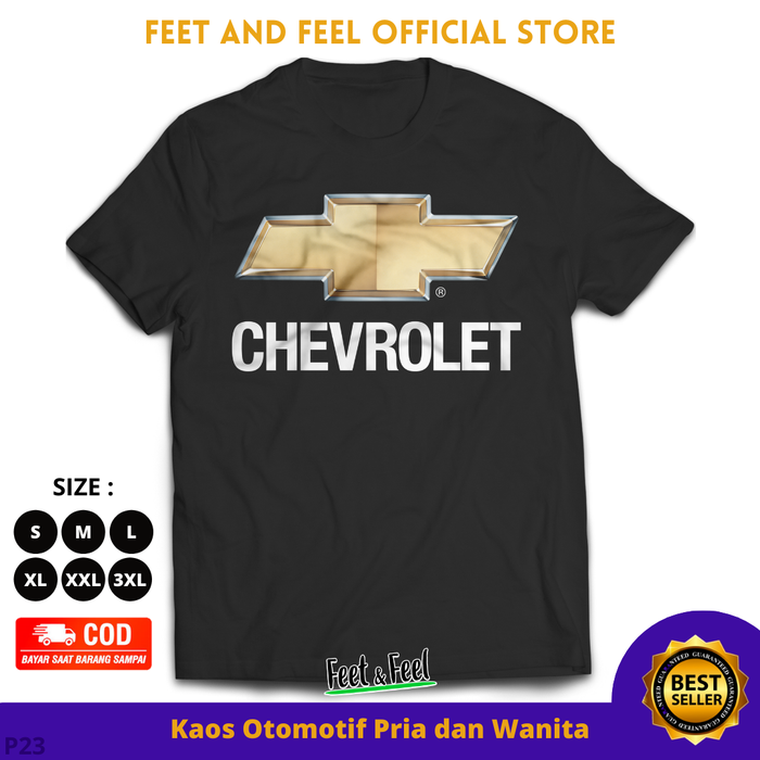 Gambar Chevrolet Kaos Mobil Sport Pria dan Wanita Baju Otomotif dari Feet And Feel Kota Tangerang Selatan Tokopedia