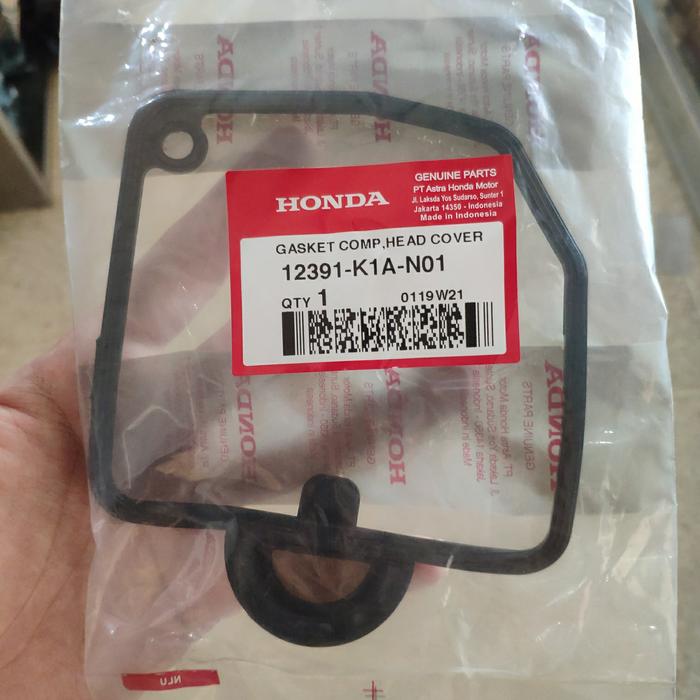 Gambar Sil Tutup Mesin Gasket Head Cover Beat LED Scoopy Genio 12391-K1A-N01 dari Indah Motor Klaten Kab. Klaten Tokopedia