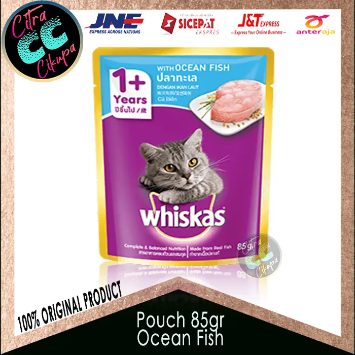 Gambar Makanan kucing Whiskas pouch 80gr 1Dus @24pc All Varian ( EKSPEDISI ) dari Citra Cikupa Kab. Tangerang 4 Tokopedia