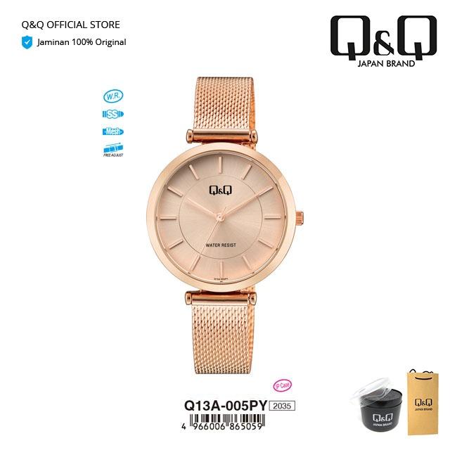 Gambar Q&Q QnQ QQ Jam Tangan Arloji Wanita Rantai Analog - Q13 Q13A Tahan Air dari Q&Q Official Store Kota Surabaya Tokopedia