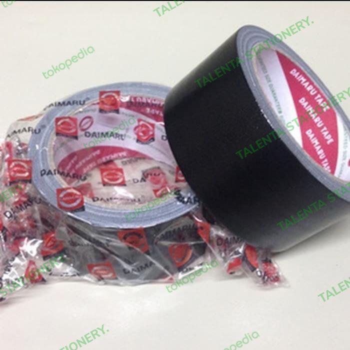 Gambar LAKBAN HITAM KAIN DAIMARU 2 INCH (48mm) panjang 12 meter dari TALENTA STATIONERY. Kota Administrasi Jakarta Pusat Tokopedia