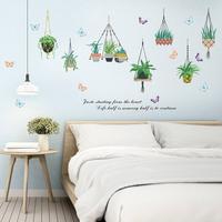 Gambar WALL STICKER STIKER DINDING SK9329 MUCH HANGING POTS POT GANTUNG LUCU dari DIO46 Kab. Gunungkidul 2 Tokopedia