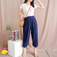 Gambar BM - Celana Wanita Plisket Jogger Style Pants BTC dari Bee Mine Fashion Kab. Tangerang 4 Tokopedia