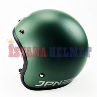 Gambar HELM BATOK JPN MODEL RETRO ARC NEW GREEN DOFF dari ISTANA HELMET Kota Bandung 3 Tokopedia