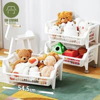 Gambar EN LIVING Stackable Storage Basket WHITE / Keranjang Basket Serbaguna - STORAGE BASKET dari EN LIVING Kota Bandung 1 Tokopedia
