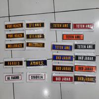 Gambar Custom Nametag / Patch Rubber / Emblem Papan Nama Karet Costum Nama dari Ganga shop Kab. Bandung 3 Tokopedia