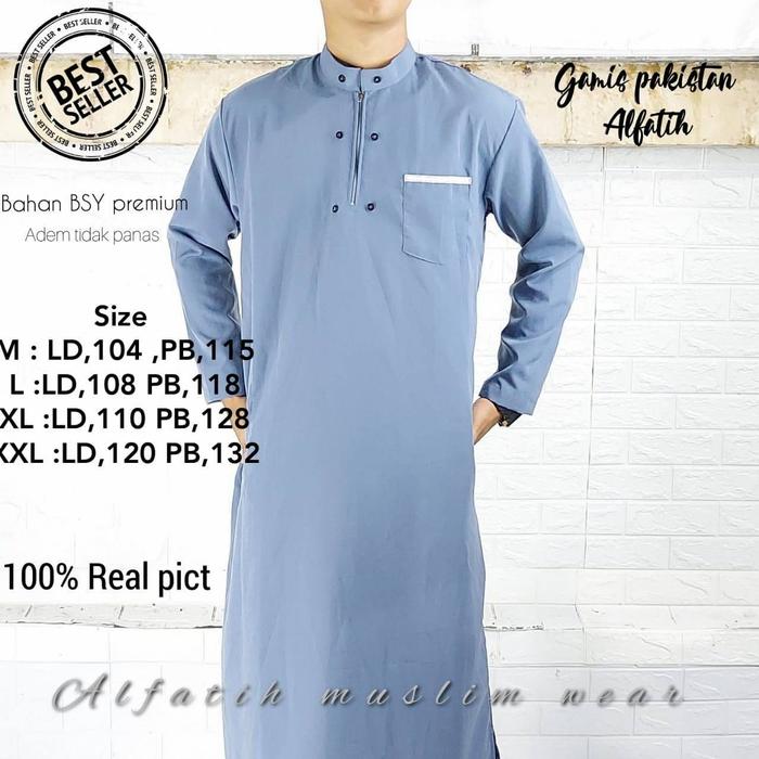 Gambar Jubah Gamis Pria Pakistan Alfatih Original dari Zinkaf Kab. Sukabumi Tokopedia