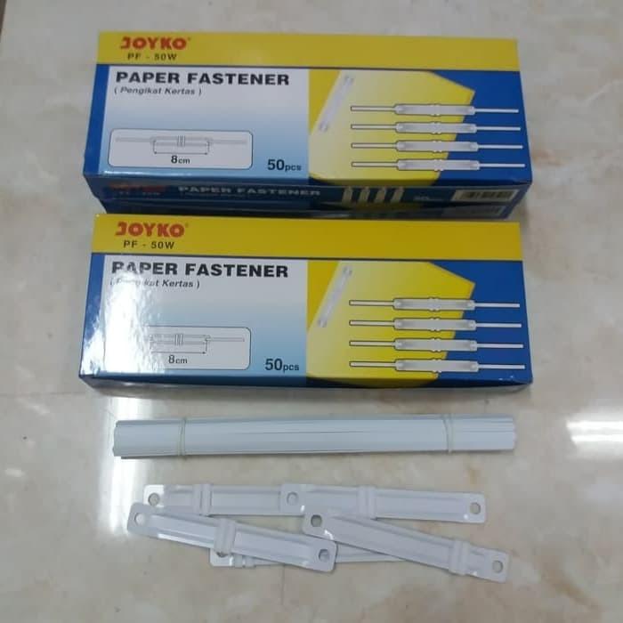 Gambar Acco Paper Fastener JOYKO Putih/Ako Plastik/Pengikat Penjelit Kertas/ dari Pusat Packing Kab. Tangerang Tokopedia