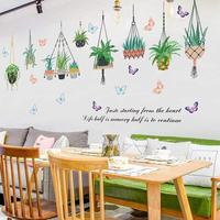 Gambar WALL STICKER STIKER DINDING SK9329 MUCH HANGING POTS POT GANTUNG LUCU dari DIO46 Kab. Gunungkidul 1 Tokopedia